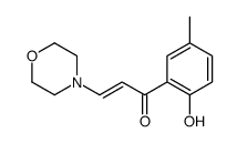 1-(2-hydroxy-5-methylphenyl)-3-morpholin-4-ylprop-2-en-1-one Structure
