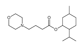 (5-methyl-2-propan-2-ylcyclohexyl) 4-morpholin-4-ylbutanoate结构式