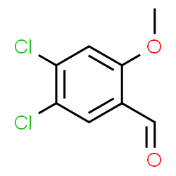 4,5-二氯-2-甲氧基苯甲醛结构式