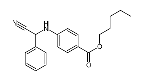 pentyl 4-[[cyano(phenyl)methyl]amino]benzoate Structure