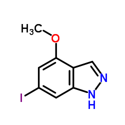 6-Iodo-4-methoxy-1H-indazole Structure