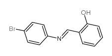 邻羟苯亚甲基对溴苯胺结构式