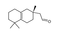 2,5,5-Trimethyl-1,2,3,4,5,6,7,8-octahydronaphthalene-2-ethanal Structure