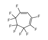 1,2,4,5,5,6,6,7,7-nonafluorocyclohepta-1,3-diene结构式