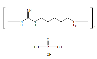 聚六亚甲基胍磷酸盐结构式