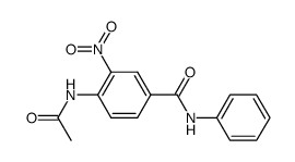 2'-Nitro-4'-phenylcarbamoylacetanilid结构式