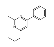 2-methyl-4-phenyl-6-propylpyrimidine Structure