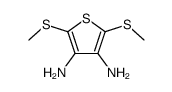 2,5-bis(methylsulfanyl)thiophene-3,4-diamine结构式