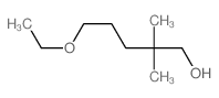 5-ethoxy-2,2-dimethyl-pentan-1-ol结构式