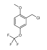 Benzene, 2-(chloromethyl)-1-methoxy-4-(trifluoromethoxy)- Structure