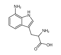 7-Amino-DL-tryptophan结构式