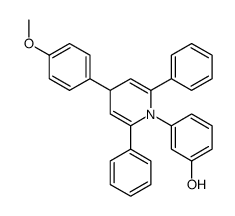 3-[4-(4-methoxyphenyl)-2,6-diphenyl-4H-pyridin-1-yl]phenol Structure