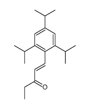 1-[2,4,6-tri(propan-2-yl)phenyl]pent-1-en-3-one Structure