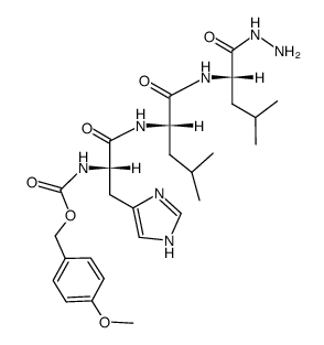 Z(OMe)-His-Leu-Leu-NHNH2结构式