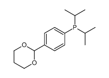 [4-(1,3-dioxan-2-yl)phenyl]-di(propan-2-yl)phosphane结构式