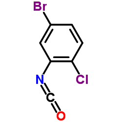 5-溴-2-氯苯基异腈酸酯结构式