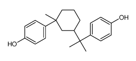 4-[3-[2-(4-hydroxyphenyl)propan-2-yl]-1-methylcyclohexyl]phenol Structure