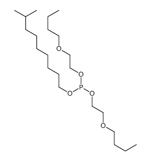 bis(2-butoxyethyl) 8-methylnonyl phosphite Structure