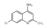4-氨基-7-溴-2-甲基喹啉结构式