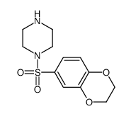 1-(2,3-二氢-苯并[1,4]二噁英-6-磺酰基)-哌嗪结构式