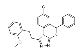 7-chloro-1-[2-(2-methoxyphenyl)ethyl]-5-phenyl-[1,2,4]triazolo[4,3-a]quinazoline结构式