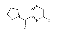 (6-chloropyrazin-2-yl)-pyrrolidin-1-ylmethanone结构式