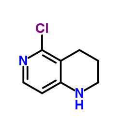 5-Chloro-1,2,3,4-tetrahydro-1,6-naphthyridine Structure