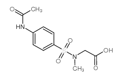 (4-乙酰基氨基苯磺酰基)-甲基氨基]-乙酸结构式