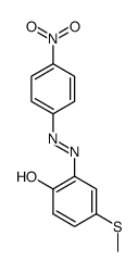 2-(4'-nitrophenylazo-)-4-methylthio-phenol Structure