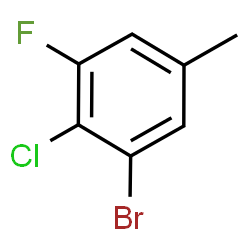 3-Bromo-4-chloro-5-fluorotoluene结构式