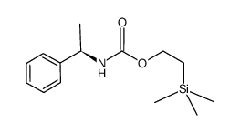 2-(trimethylsilyl)ethyl (R)-1-phenylethylcarbamate Structure