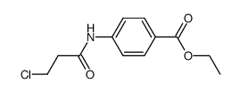 4-(3-chloro-propionylamino)-benzoic acid ethyl ester Structure