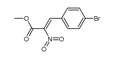methyl α-nitro-β-(4-bromophenyl)acrylate Structure