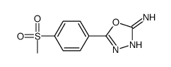5-(4-methylsulfonylphenyl)-1,3,4-oxadiazol-2-amine Structure