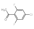 4'-氯-2',6'-二氟苯乙酮结构式