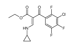 ethyl 2-(3-chloro-2,4,5-trifluorobenzoyl)-3-(cyclopropylamino)acrylate结构式