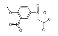 4-(2,2-dichloroethylsulfonyl)-1-methoxy-2-nitrobenzene Structure