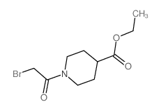 1-(2-溴乙酰基)哌啶-4-羧酸乙酯结构式