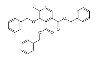 5-benzyloxy-6-methyl-pyridine-3,4-dicarboxylic acid dibenzyl ester Structure
