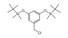 1-(氯甲基)-3,5-双[[((1,1-二甲基乙基)二甲基甲硅烷基]氧基]苯结构式