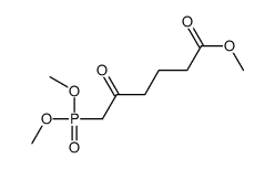 Dimethyl-5-mehtoxycarbonyl-2-oxopentyl phosphonate结构式