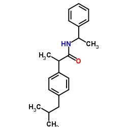 N-(1-Phenylethyl) Ibuprofen Amide(Mixture of 4 DiastereoMers) Structure