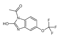 3-acetyl-6-(trifluoromethoxy)-1H-benzimidazol-2-one结构式