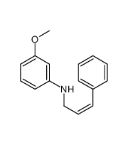 N-(3-PHENYL-2-PROPENYL)-3-METHOXYANILINE Structure