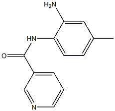 N-(2-氨基-4甲基苯基)-3吡啶酰胺结构式