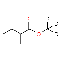 DL-2-甲基丁酸甲基-d3酯结构式