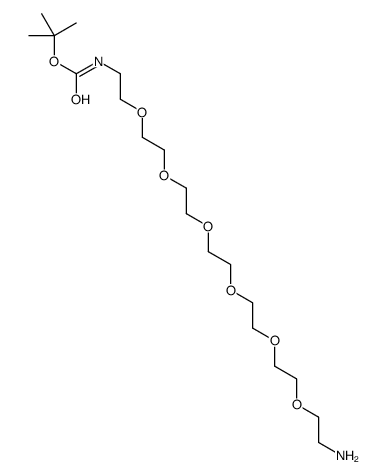 22-氨基-5,8,11,14,17,20-六氧杂-2-氮杂二十二酸 1,1-二甲基乙酯结构式