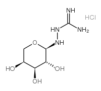 N1-a-L-阿拉伯吡喃基氨基-胍盐酸盐结构式