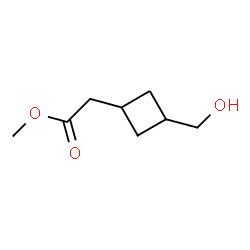 2-(3-(羟甲基)环丁基)乙酸甲酯结构式
