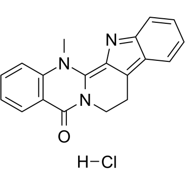 Dehydroevodiamine hydrochloride structure